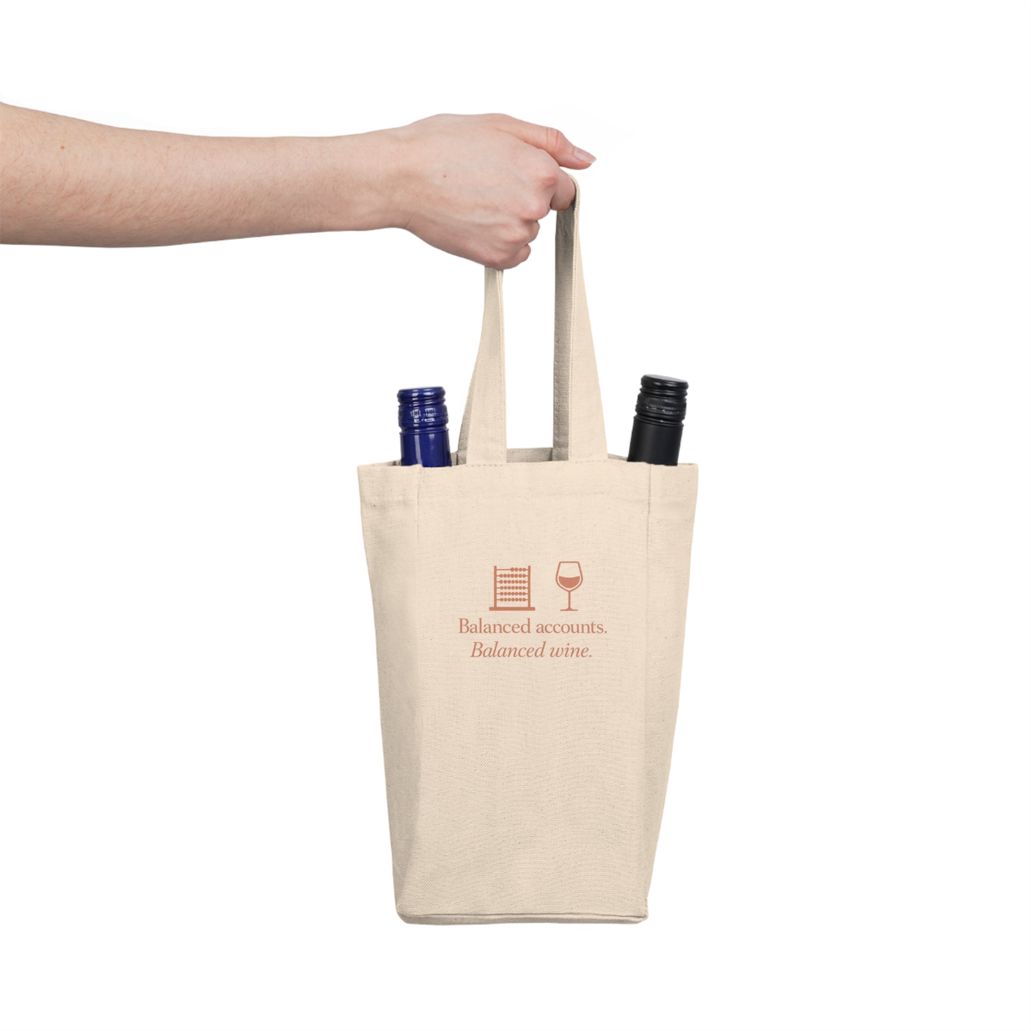 Wine Tote Bag — "Balanced Accounts, Balanced Wine"