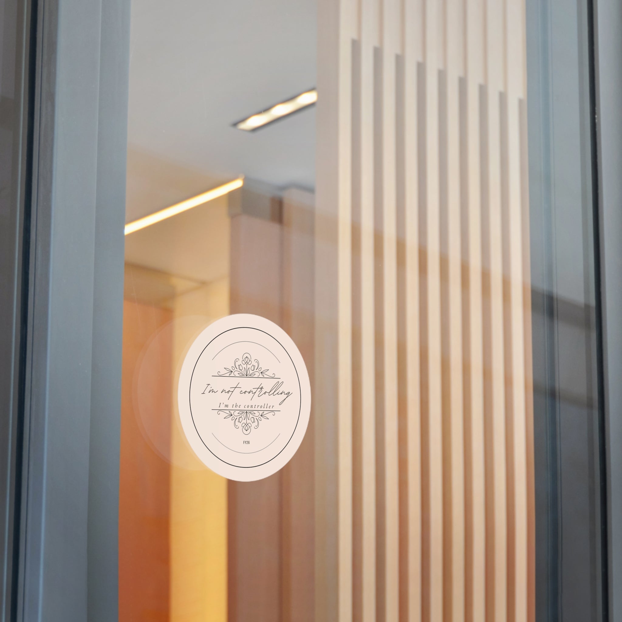 “I’m Not Controlling, I’m the Controller – FY26” Circle Sticker – Funny Accountant Humor