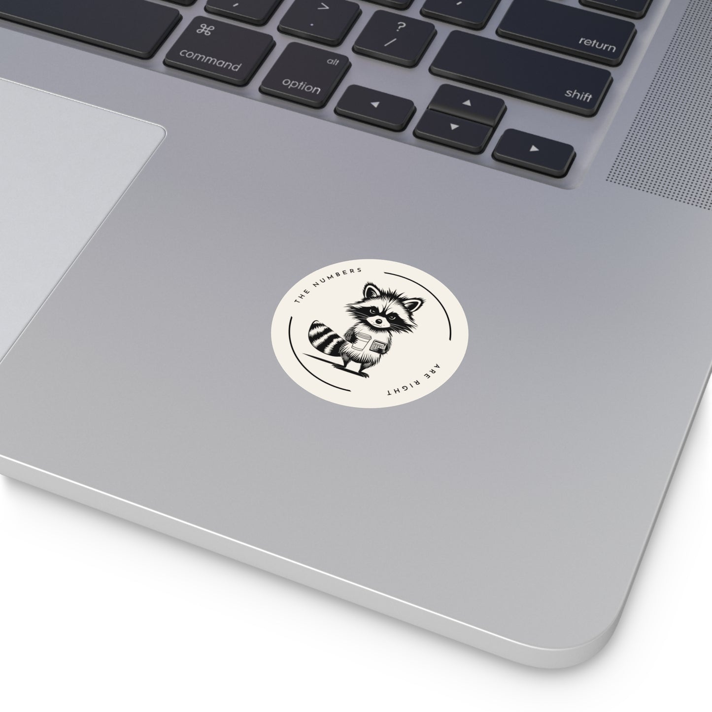 “The Numbers Are Right” Circle Sticker – Funny Accounting / CPA Humor