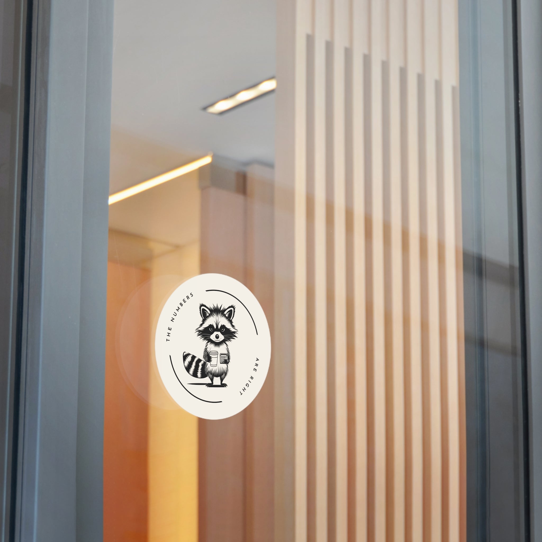 “The Numbers Are Right” Circle Sticker – Funny Accounting / CPA Humor