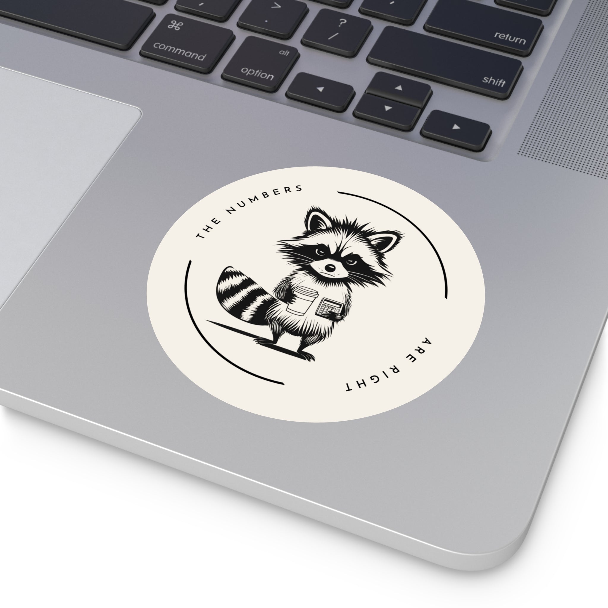 “The Numbers Are Right” Circle Sticker – Funny Accounting / CPA Humor