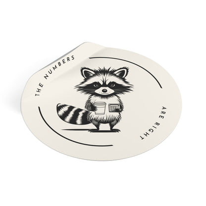 “The Numbers Are Right” Circle Sticker – Funny Accounting / CPA Humor