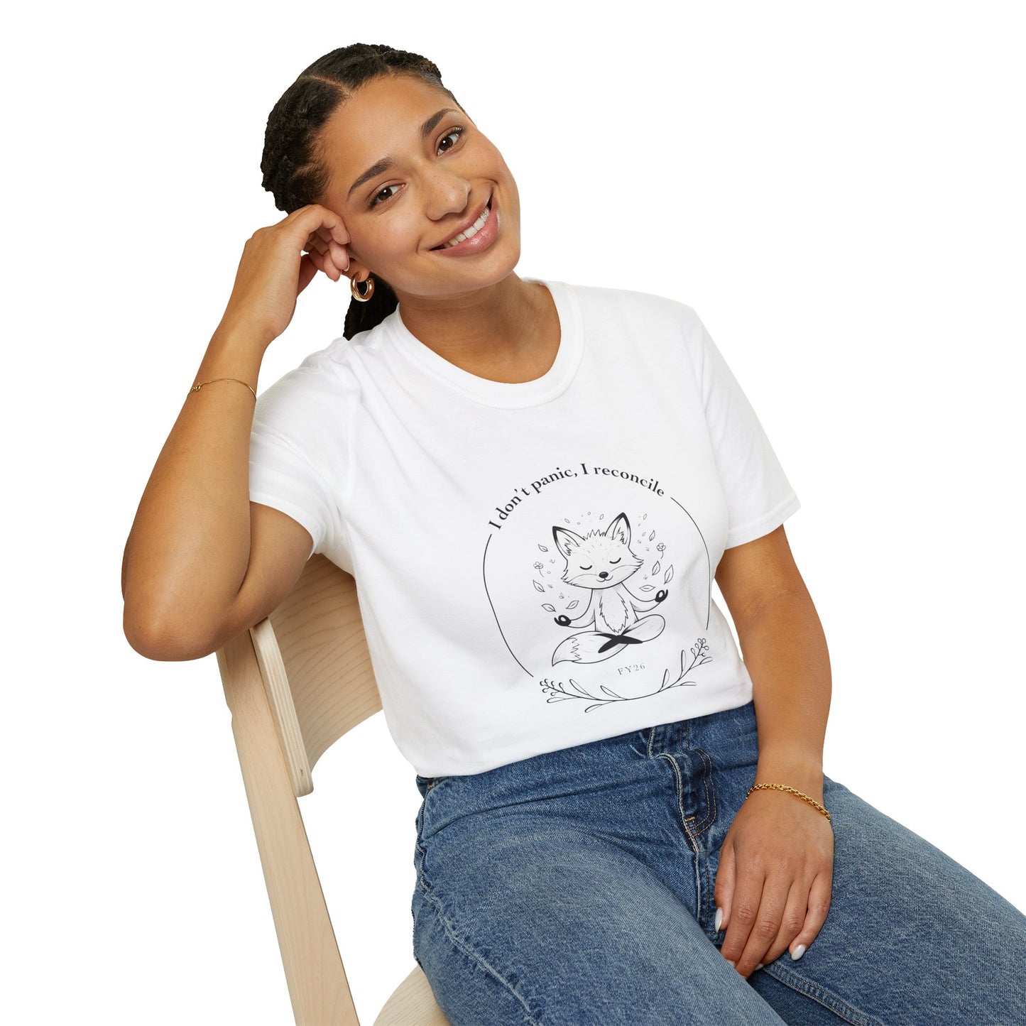 FY26 “I Don’t Panic, I Reconcile” Funny Accounting lightweight T-Shirt