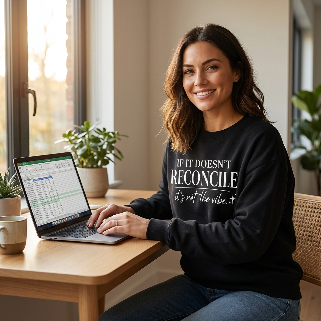 If It Doesn’t Reconcile… It’s Not the Vibe Crewneck – Black